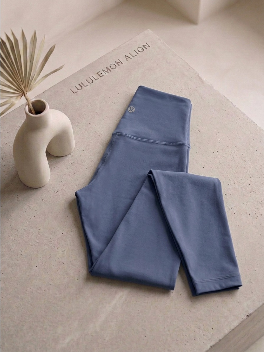 Lululemon Align Pant II 25" Shadow Blue Yoga Leggings Size 4 Nulu GUC